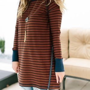 Kamryn Tunic with side zippers